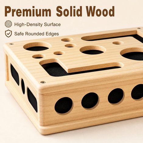 Jouet Interactif pour Chats, 2026 Nouveau Jouet Interactif pour Chats d'Intérieur, Jouet pour Chat Puzzle, Griffoir Interactif Chat avec 3 Balles Baguette à Chat (1/5)