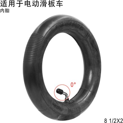 8.5 x 2 (8 1/2 x 2, 50-156) inner tubes compatible with Xiaomi scooters, inner tube accessories with reinforced 0-degree valve