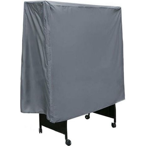 Cubierta para mesa de ping pong de exterior - Revestimiento de PVC / Costuras selladas / Ventilación - Lona impermeable para tenis de mesa, resistente a los rayos UV y a la intemperie - 185 x 165 x 70 (1/3)