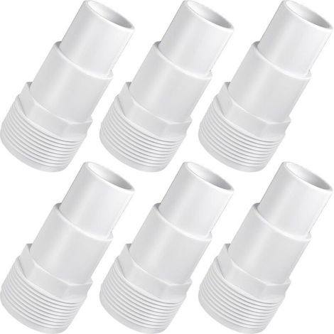 SPX1091Z4 Combination Hose Adapter - Universal 1 1/4"-1 1/2" Pool Pump Hose Connector for S140T and S144T Professional Series Filters (6 pieces) (1/4)