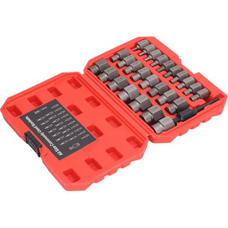 Set mit 27 Sechskant-Schraubenausdrehern, Werkzeug zum Entfernen von abgebrochenen Schrauben für Reparatur und Wartung (1/5)