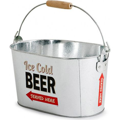 Weineimer Balvi Party Time Metall silber 16.5x30x20 cm