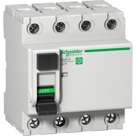 Multi9 - Interrupteur différentiel GFP - 4P - 25A 26mA - type Asi - 480Y/277V (M9R81425)