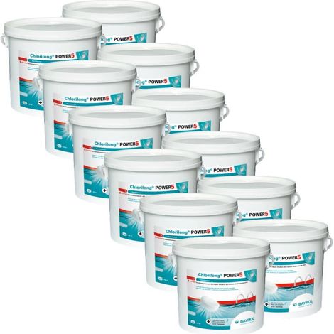 Pack Chlorilong 5 Fonctions / Power 5 - 5 kg Bayrol Quantité Pack de 12