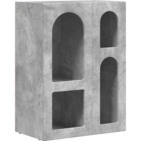 Maison Exclusive - Aparador Gris Concreto 59 x 35 x 80.5 cm Mader