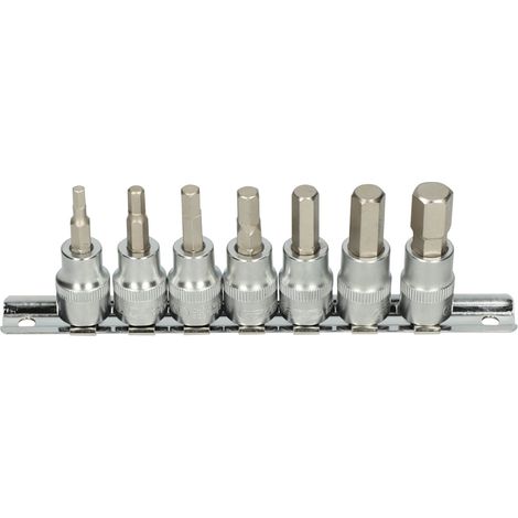 KS Tools - Rail de 7 douilles tournevis ULTIMATE® 6 pans 3/8'' - 922.3962
