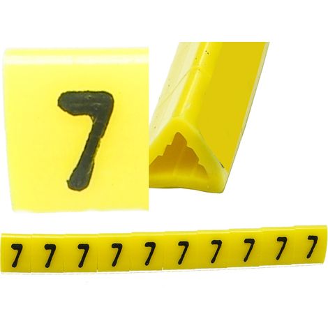 Marcatore per cavi OZ-1 7 giallo 100 pezzi