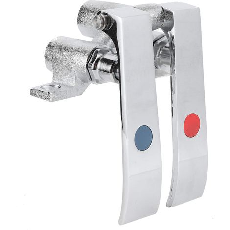 Valvola per rubinetto, filettatura G1/2 in ottone, accessori per rubinetto per bar, hotel, ristoranti e mense (valvola a ginocchio a doppia temperatura) (1/4)
