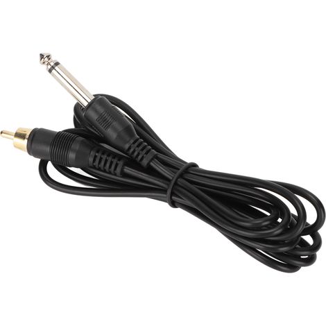 Câble de connexion RCA 2m pour machine à tatouage, cordon d'alimentation durable en PVC (1/5)
