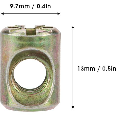 30 pièces inserts filetés M6 pour meubles, écrous cylindriques, connecteurs de montage et fixations encastrables (1/5)