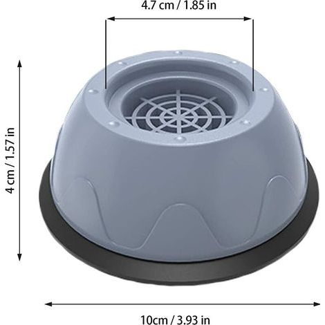 Lot de 4 patins en caoutchouc anti-vibrations pour lave-linge et sèche-linge (1/4)