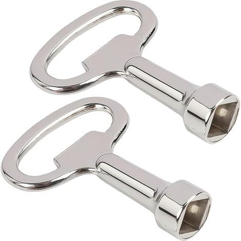 Radiator Bleed Key 8mm, Square Stainless Steel Key for Heating, Counters, Boxes, Radiator Bleed Key, Fireman Key, Trash Can Radiator Key, Universal Square Key (1/5)