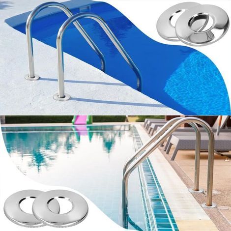 Plaque Échelle Piscine en Acier Inoxydable, Piscine Pièce Rechange Résistante à l'usure Accessoire Piscine Professionnel (1/5)