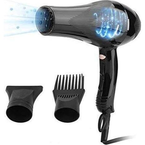 Sèche-cheveux Professionnel 3000W, Seche Cheveux à Séchage Rapide, Température Ionique Négative et Constante, Sèche Cheveux 3 Niveaux de Températures et 2 Vitesses, avec 2 Buses, pour Salon Ma