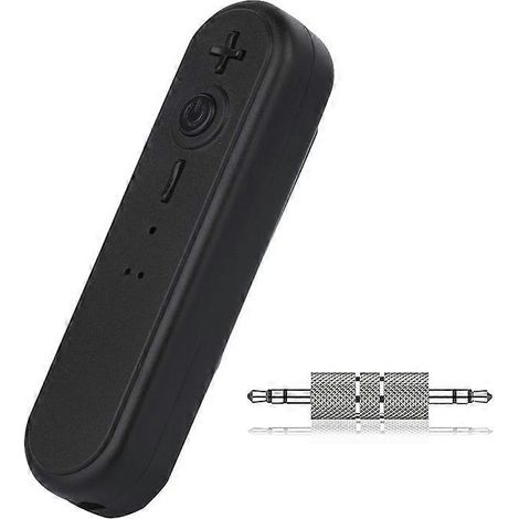 Adaptateur audio sans fil Bluetooth 4.2, prise jack 3,5 mm, conception à clip, compatible avec les casques, haut-parleurs et écouteurs des systèmes audio de voiture. (1/5)