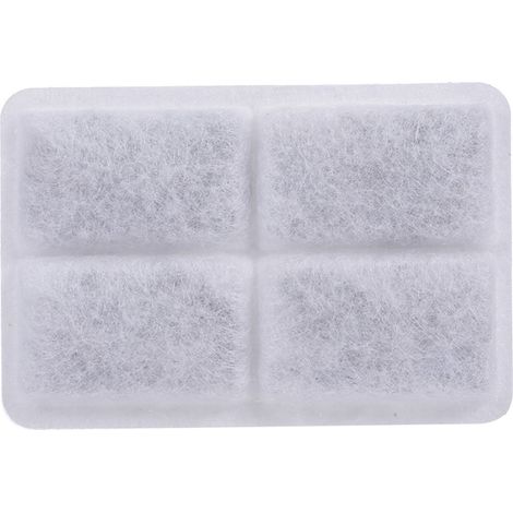 Ensemble de 4 filtres à eau au charbon actif et filtres à éponge pour fontaine à eau pour chiens et chats (1/5)