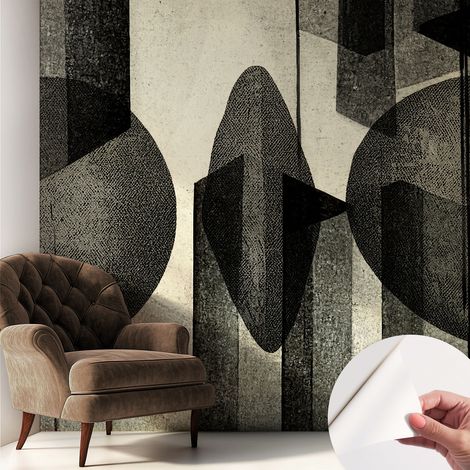 Tapete Selbstklebend - Fototapete mit Motiv - Wandtapete modern - Wanddeko Geometrische Formen 250x250 cm