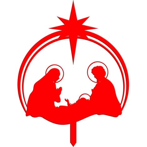Piquet Lumineux De Jardin Solaire - Figurine Jésus Noël - Décoration Extérieure Pour Pelouse Et Cour - 1 Pièce (1/5)