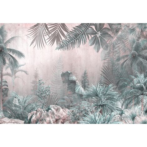 Papier peint panoramique - Forêt Tropicale - 130 cm x 89 cm (1/2)