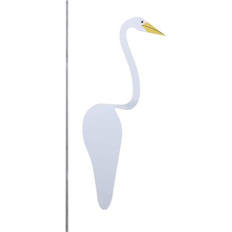 Décoration Extérieure Oiseau Métal Piquet de Jardin Double Face Ornement Réaliste pour Jardin et Cour Décor de Ferme Élégant (1/5)