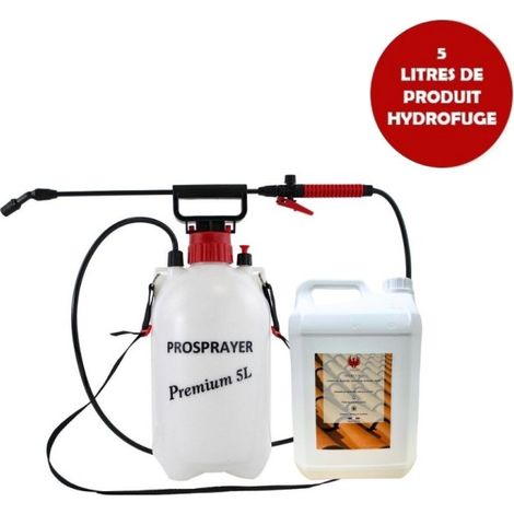 Pulvérisateur à pression 5 L + HYDROFUGE 5 L