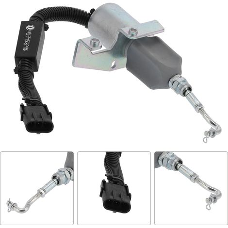 24-V-Motorstopp-Magnetventil für Bagger, elektrische Kraftstoffabsperrung TOSD-03-100, Motorstopp-Zubehör (1/5)
