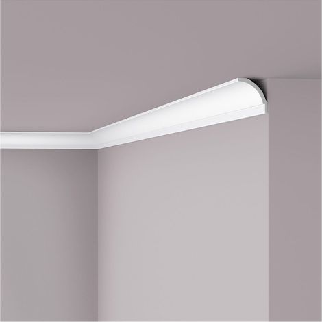 Cornisa NMC BW1 NOMASTYL Noel Marquet Moldura decorativa Perfil de estuco diseño atemporal clásico blanco 2 m (1/3)