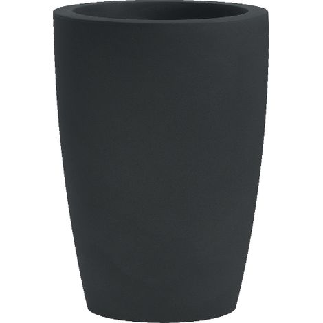 Vaso tondo resina TYLUS cm. 30 ANTRACITE