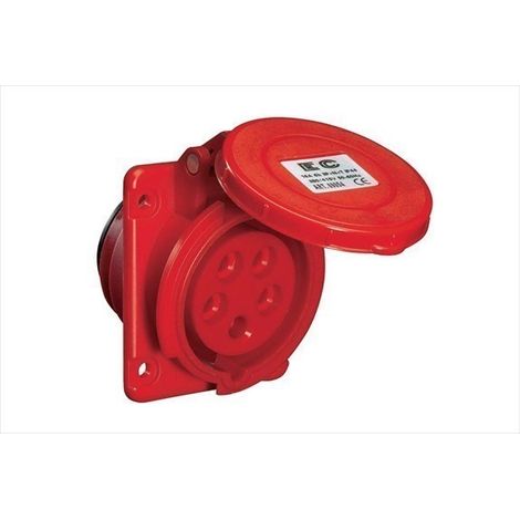 Presa Incasso Ip44 380/415V 3P+N+T 32A ( Elettrocanali Cod. Ec69061 )
