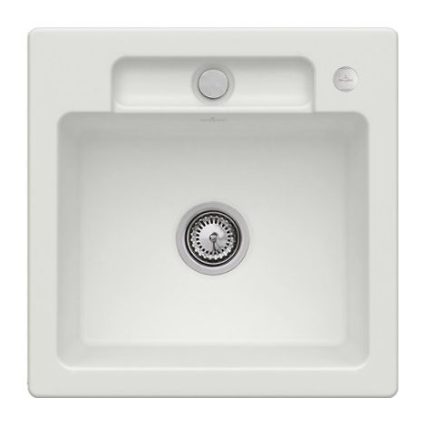Evier 1 bac VILLEROY ET BOCH Siluet 50 S Steam CeramicPlus