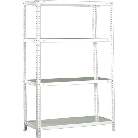 Simonrack Industrieregale Metall Weiß 4 Ebenen
