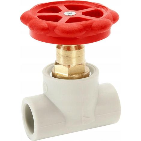 VÁLVULA RECTA PPR PN25, VÁLVULA DE ASIENTO 25 mm (1/2)