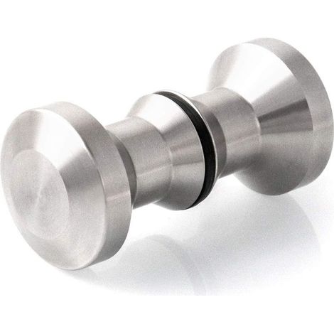 1 paire Bouton de porte, Porte de Douche Poignées pour Salle de Bain, Cuisine, Maison, Bureau, Hôtel, inox (1/5)