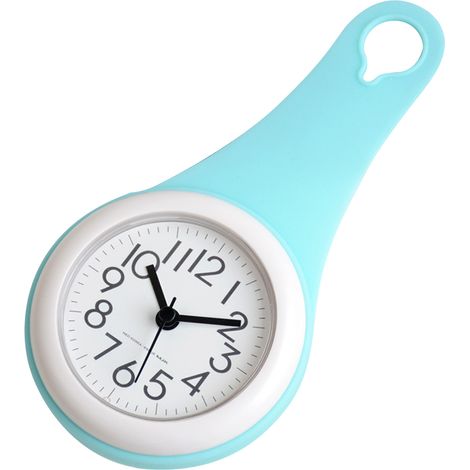 1 Horloge murale,Ventouse,Étanche,Silencieuse,Verre,Miroir,Carrelage,Salle de bain,Cuisine (1/5)