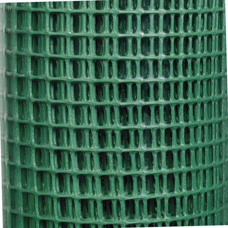Grillage rigide en polyéthylène vert 1x5 m – Maille 9x9 mm – Résistant aux intempéries – Pour délimitation et protection – Tenax