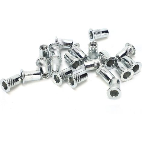 2 Satz Nietmuttern mit offenem Gewindeeinsatz, Hohlniet-Set, Befestigungsmaterial, Industriebedarf M4x20 (1/5)