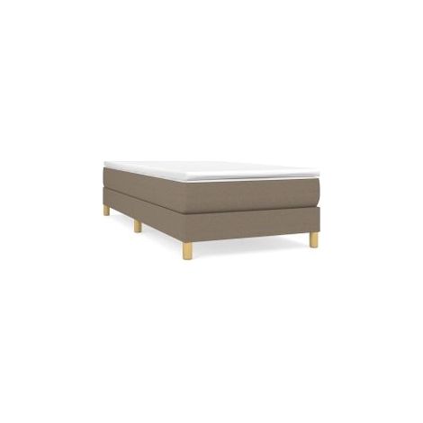 Sommier à lattes de lit avec matelas Taupe 100x200 Tissu (1/5)