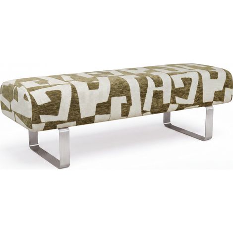 Banc en tissu texturé à motifs kaki NOXX