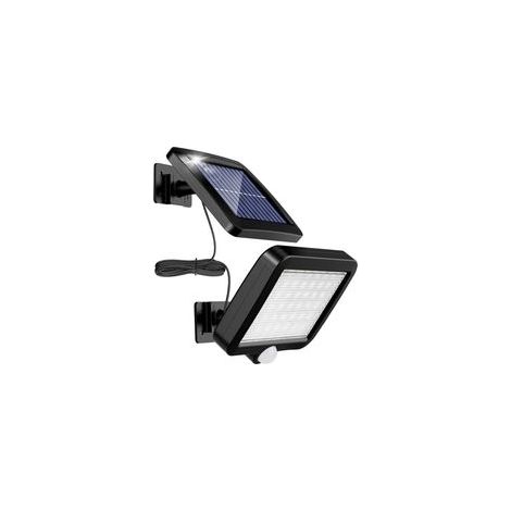 Lumière Solaire Extérieure Avec Détecteur De Mouvement 56 Led, Lumière Solaire De Jardin Étanche Ip65 À 120 ° Avec Câble De 5 M