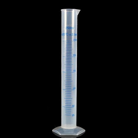 250-ml-Messzylinder, Messzylinder aus Kunststoff und Glas, professioneller Messzylinder (1/5)