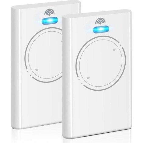 Lot de 2 télécommandes 868 MHz pour ouvre-porte de garage XT2 868 SLH LR, 2 canaux, blanc (1/4)