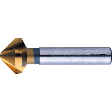 Fragola Conica 90 ° Smussatura E Sbavatura, Acciai Di Lavorazione, Din 335-C, Rivestimento Tin, Diametro Nominale 19.0 Mm Più Piccolo Ø 3,5 Mm