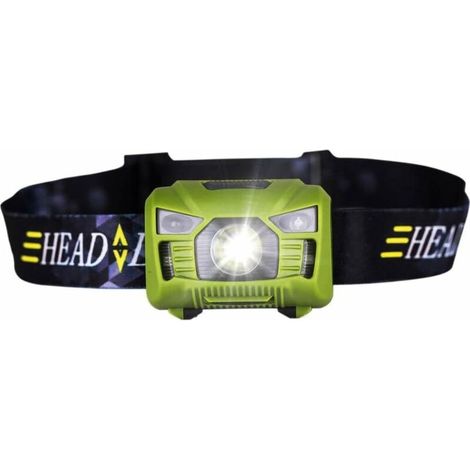 Linterna frontal recargable LED de 5 W con sensor de movimiento, mini linterna frontal recargable para exteriores, camping, ciclismo, correr, pesca, etc. (1/5)