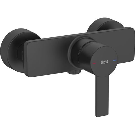 Grifo de ducha ROCA Targa Negro mate - Monomando exterior (1/2)