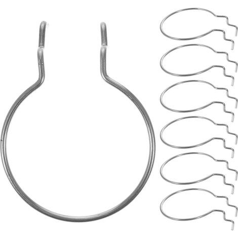 Set mit 10 Lochwand-Becherhaltern, robuste Haken für Präsentationsständer – 9 x 7 cm – Silber (1/4)
