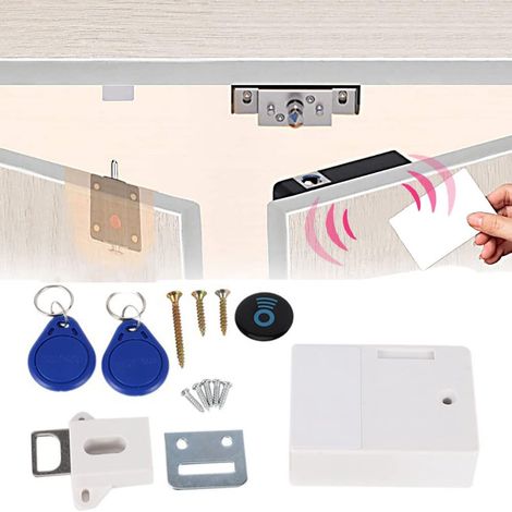 Verrou de placard à induction , Ouverture intelligente Digital Hidden Cabinet, DIY Numérique Sans Trou Perforé pour Casiers Tiroirs (1/5)
