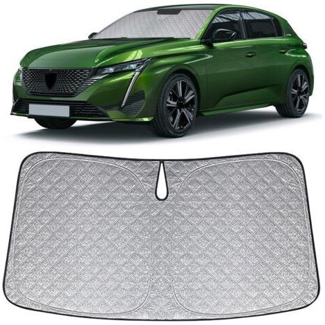 Faltbarer Sonnenschutz für Peugeot 308 P5 (2021–2025) – 99 % UV-Schutz – 6-lagiges Material – Einfache Montage und kompaktes Design