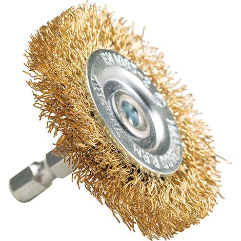 MAKITA D-73667 Spazzola per trapano obliqua in ottone 1/4" 50mm.