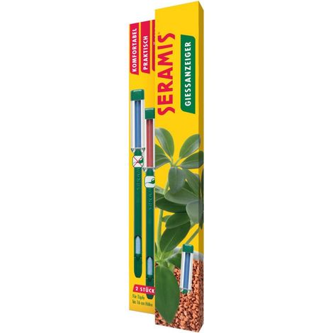 SERAMIS® Gießanzeiger klein (16 cm), 2 Stück Pflanzgefäß-Bewässerungshilfen