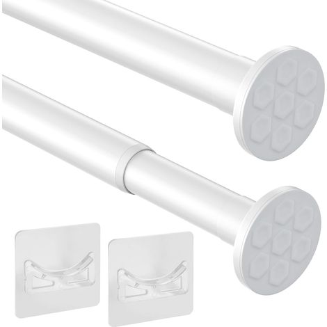 90-160cm Tringle Rideau Extensible sans Percage peut Supporter 20KG Tringle Rideau Douche Barre Telescopique Robuste (1/5)